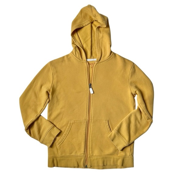 Cat & Jack Boys Yellow Fleece Zip-Up Hoodie Size M (8/10) - Picture 1 of 7